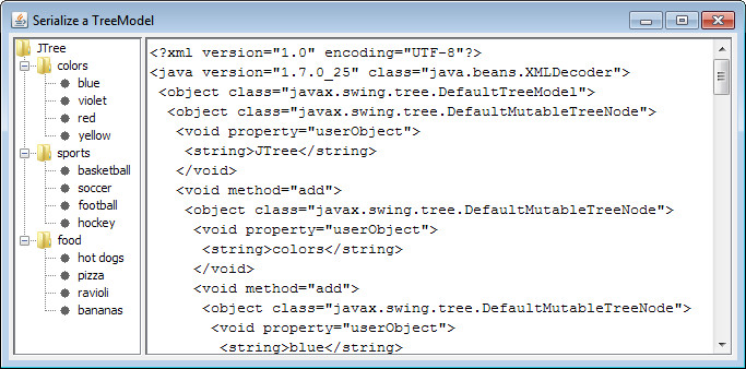 Javax Swing
 java NotSerializableException javax swinglechooser