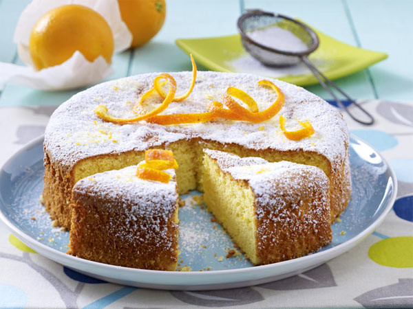 Kalorienarme Kuchen
 Orangenschale aromatisch und dekorativ LECKER