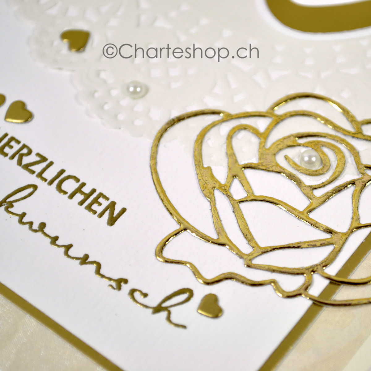 Karte Goldene Hochzeit
 Charteshop Karte Goldene Hochzeit