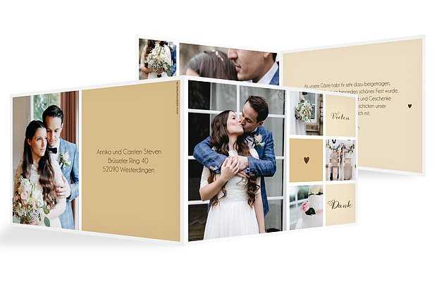 Kartenmacherei Hochzeit
 Danksagungskarten zur Hochzeit Dankeskarten in 1 2 Tagen