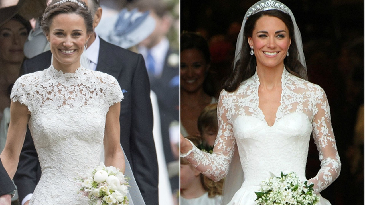 Kate Hochzeitskleid
 Kate vs Pippa im Traum in Weiß Welche Braut war schöner