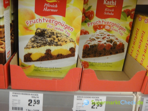 Kathi Kuchen
 Kathi Fruchtvergnügen Kuchenbackmischungen Pfirsich Marmor