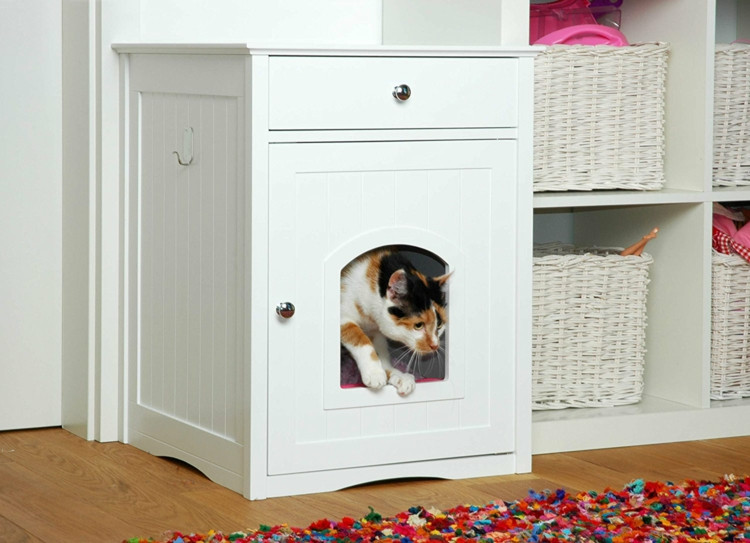 Katzentoilette Schrank
 Katzen Möbel & Accessoires zum Spielen Schlafen Klettern