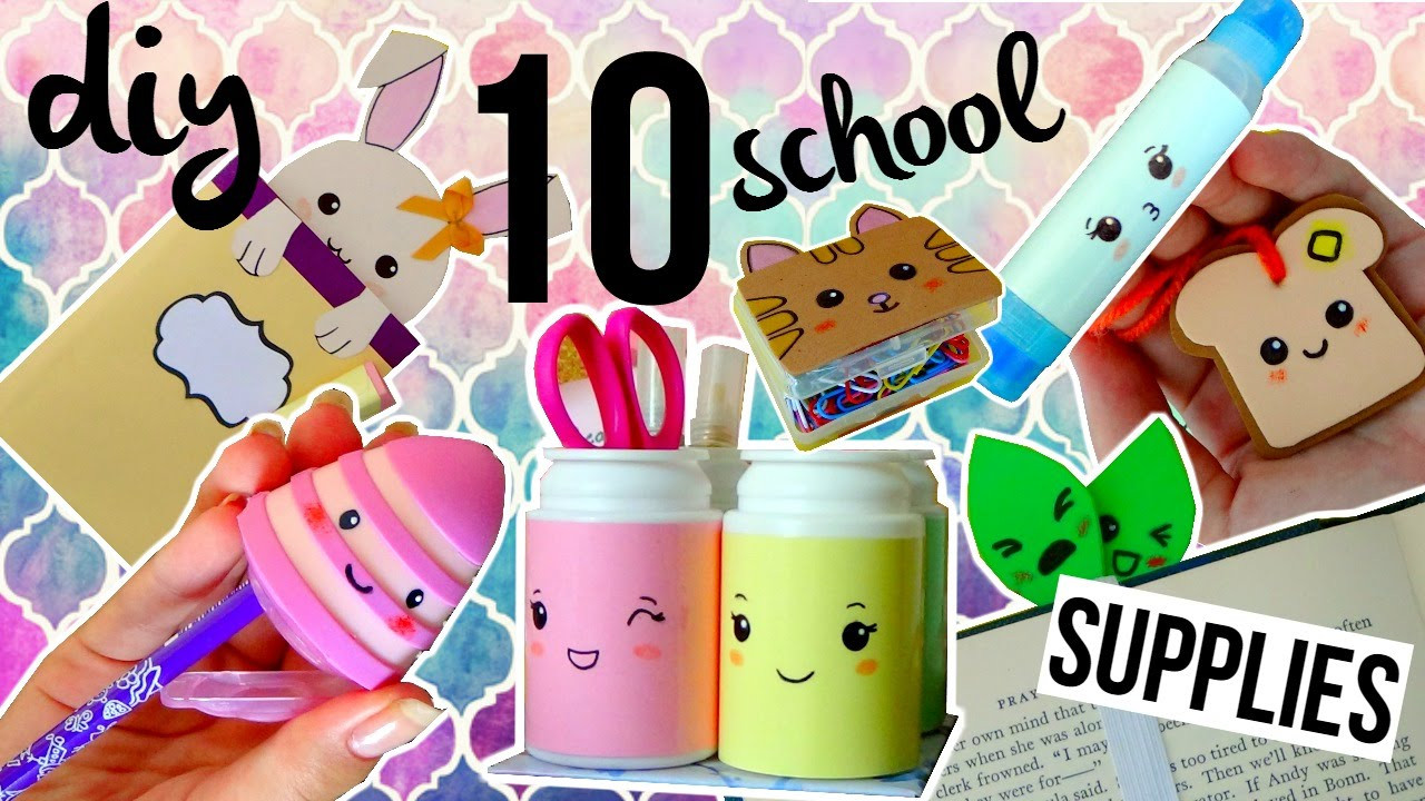 Kawaii Diy
 10 DIY KAWAII School Supplies 10 Stationery ideas for