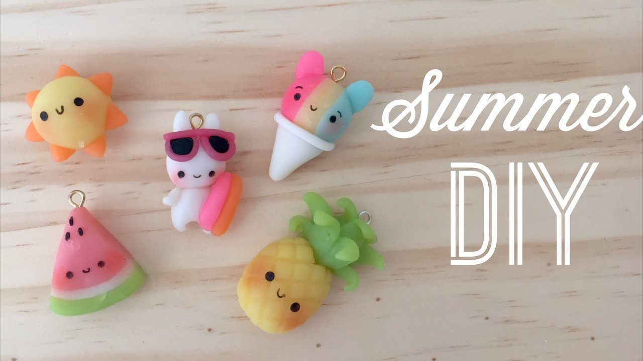 Kawaii Diy
 Kawaii Polymer Clay Tutorial DIY Cute Summer Charms