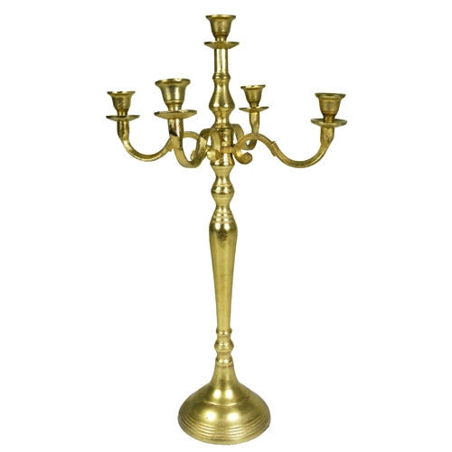 Kerzenhalter Gold
 Kerzenleuchter GOLD oder SILBER 5 armig Kerzenständer