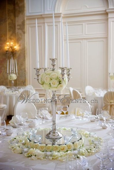 Kerzenständer Hochzeit
 Kerzenständer Silber 80 cm mieten events