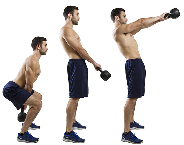 Kettlebell Swing
 6 Kettlebell Exercises To Burn Fat & Get Ripped