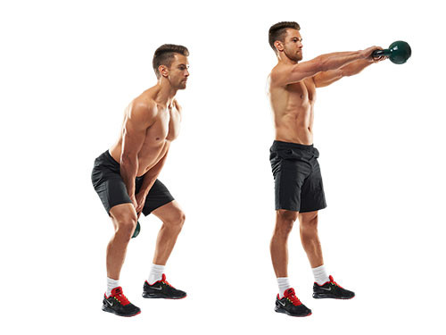 Kettlebell Swing
 Top 10 Waist Slimming Exercises for Men Top