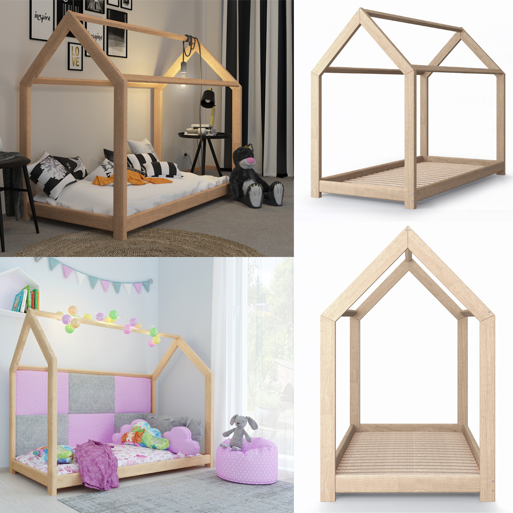 Kinder Bett
 Kinderbett Kinderhaus Kinder Bett Holz Haus Schlafen