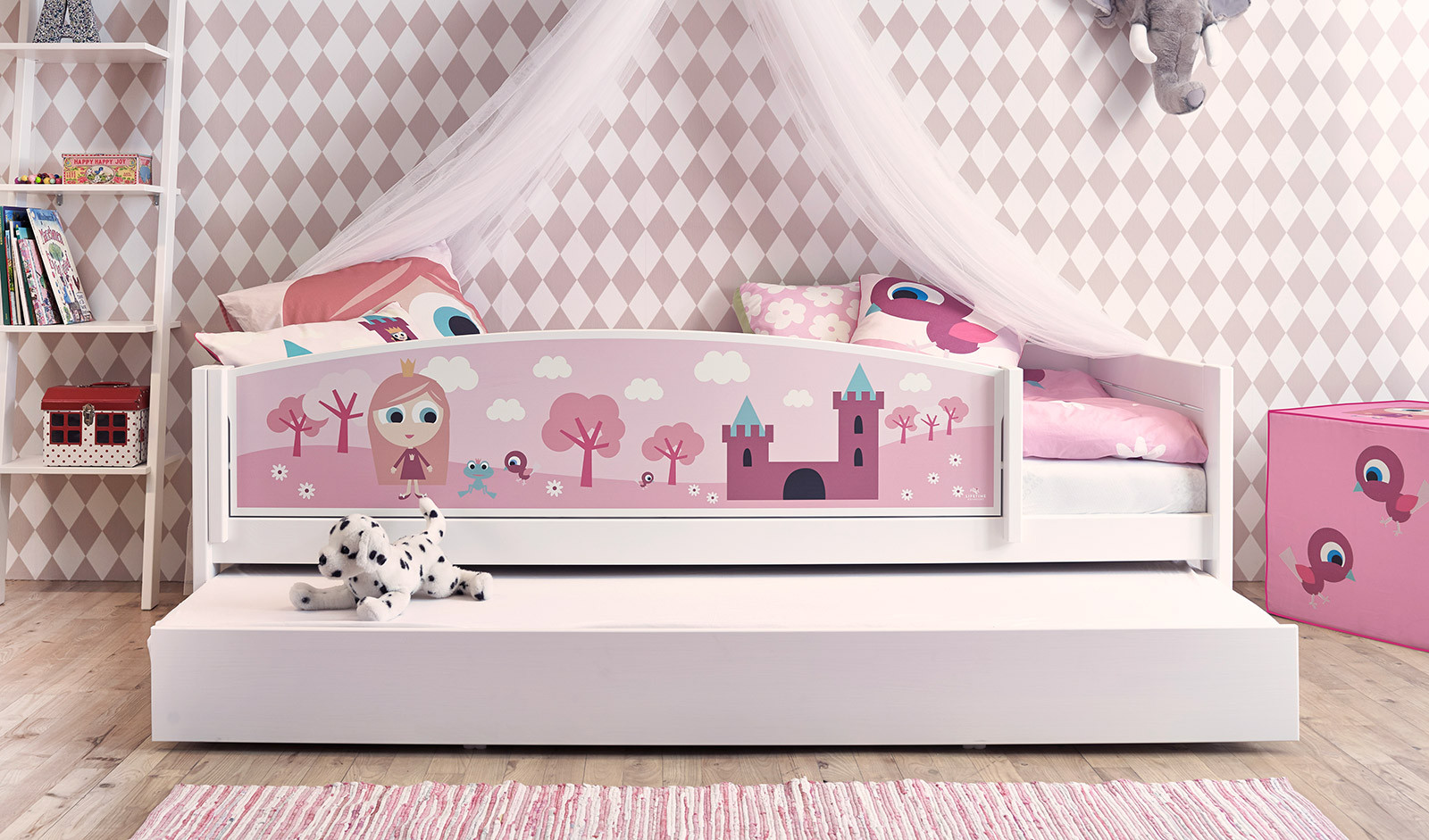 Kinder Bett
 Kinderbett für kleine Prinzessinnen LIFETIME Prinzessin