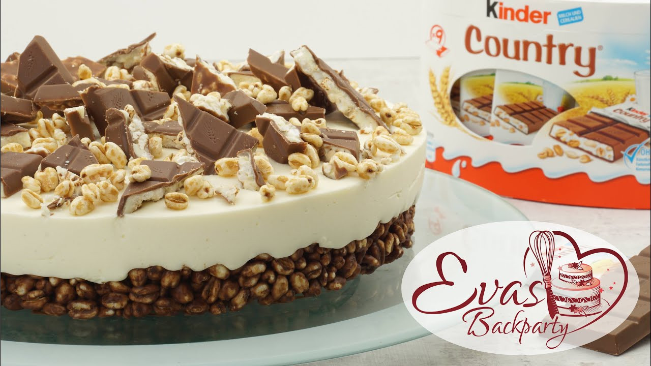 Kinder Kuchen
 Kinder Country Torte no bake Schokoladen Knusper Boden