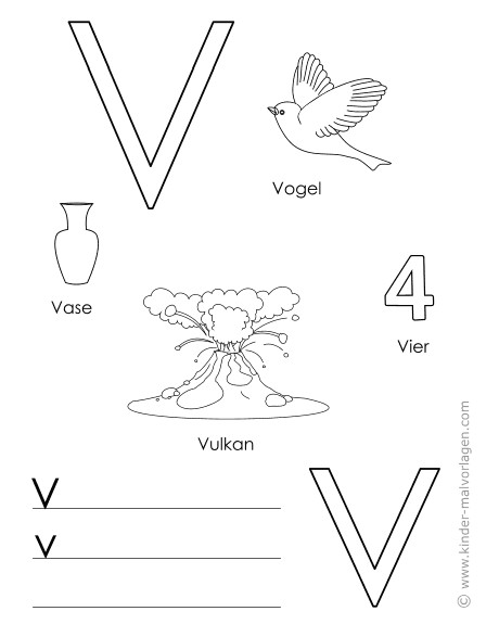 Kinder Malvorlagen Com
 Alphabet lernen Buchstaben Lernvorlagen