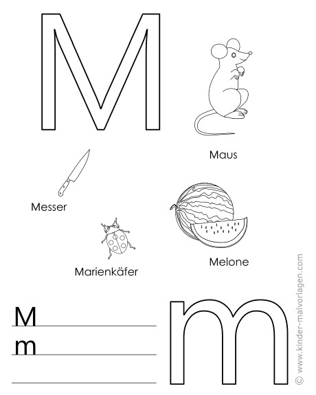 Kinder Malvorlagen Com
 Alphabet lernen Buchstaben Lernvorlagen