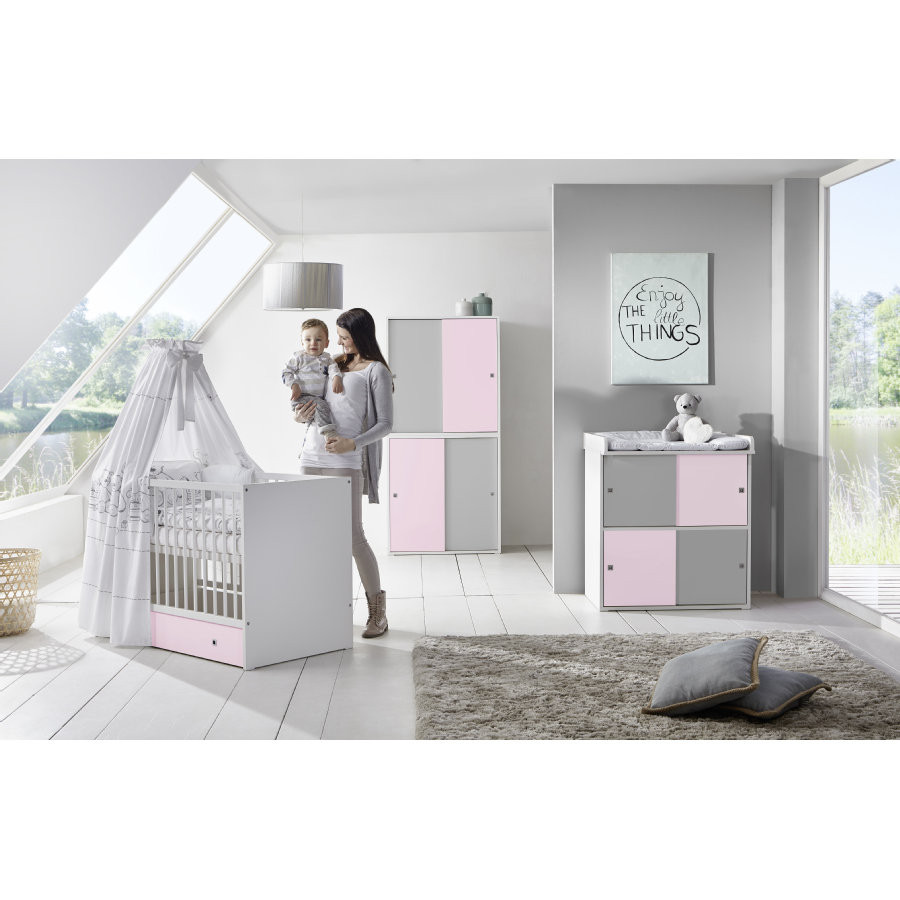 Kinderzimmer Rosa Grau
 Schardt Kinderzimmer Clic rosa grau babymarkt