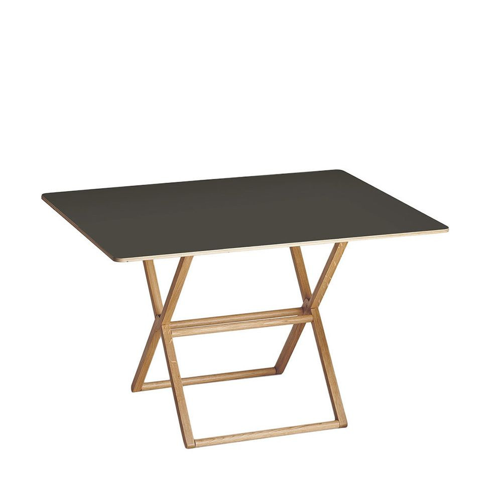 Klappbarer Tisch
 Treee Dinner Designer Tisch klappbar Tischplatte 120x90