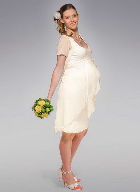 Kleider Für Schwangere Zur Hochzeit
 Brautkleid umstandsmode standesamt