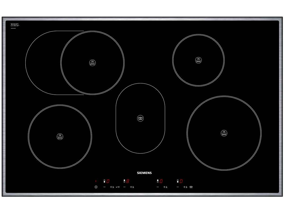 Kochfeld Induktion
 Kochfeld INDUKTION SIEMENS EH845EC15E autark 80cm