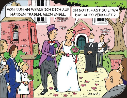 Kollekte Hochzeit
 Auf Händen tragen von JotKa Liebe Cartoon