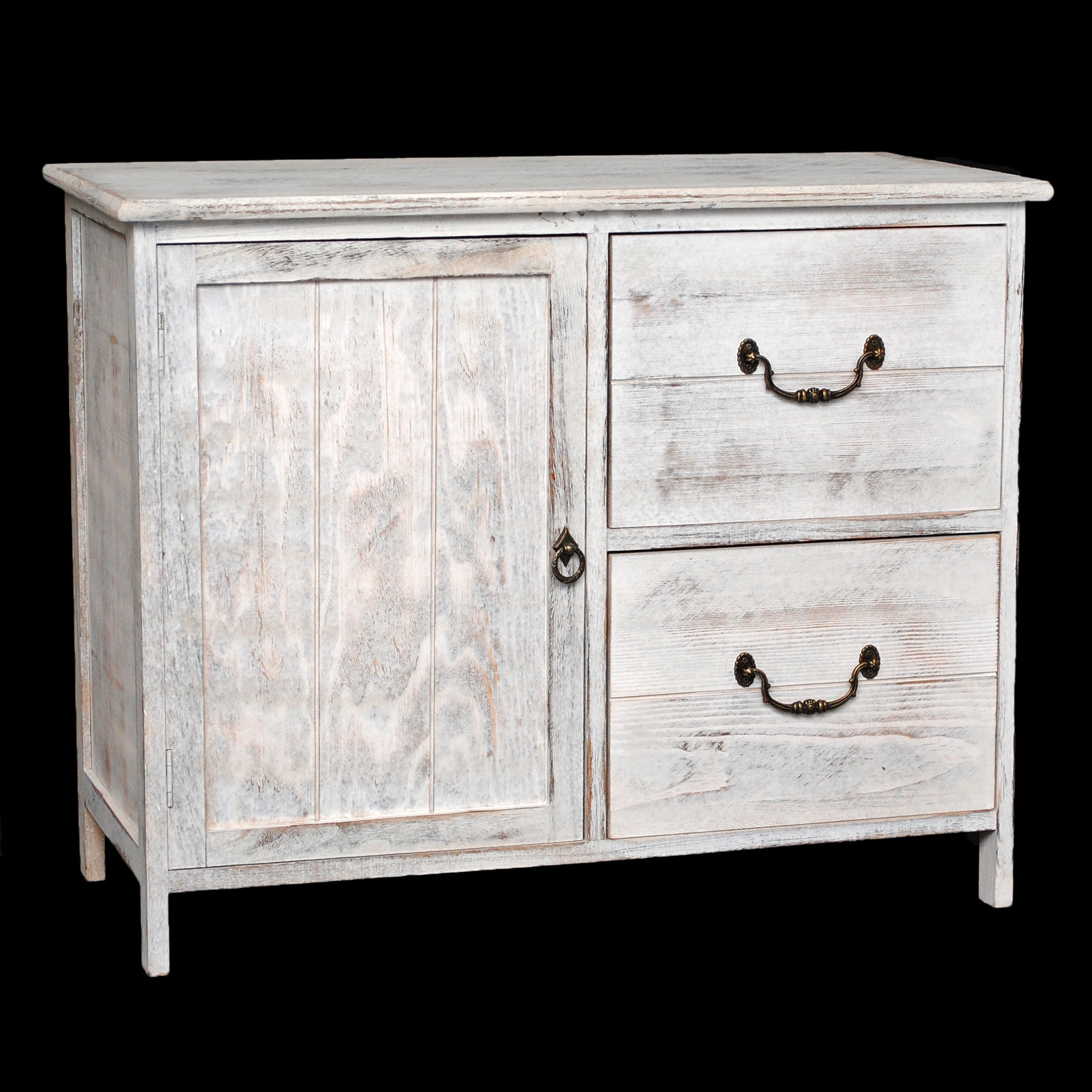 Kommode Landhaus
 Landhaus Kommode Schrank Shabby Antik Look Weiß Sideboard