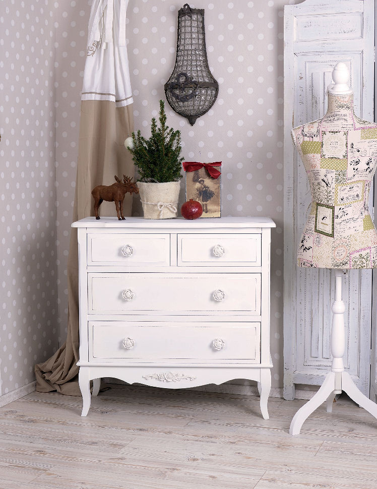 Kommode Shabby Chic
 Shabby Chic Kommode Frankreich Rosengriffe