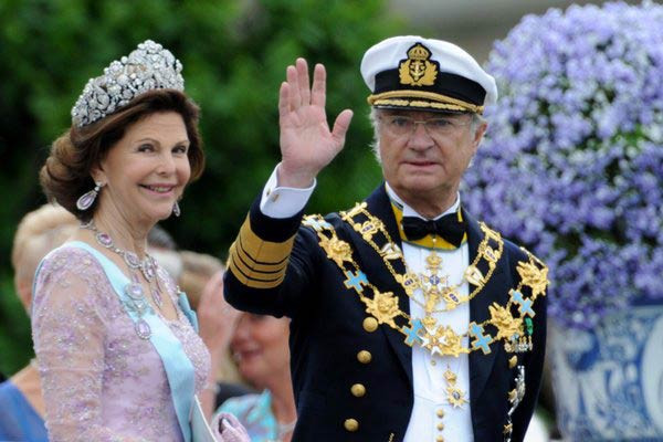 Königin Silvia Hochzeit
 Schwedens König Carl Gustaf und Königin Silvia bei der