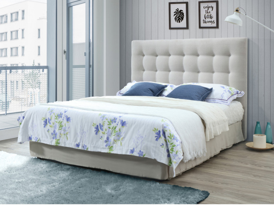 Kopfteil Bett Gepolstert
 Kopfteil Bett gepolstert FRANCESCO 160 cm Beige kaufen