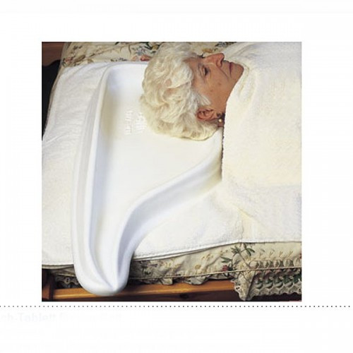 Körperpflege Im Bett
 Tägliche Körperpflege Haarwasch Tablett für das Bett aus
