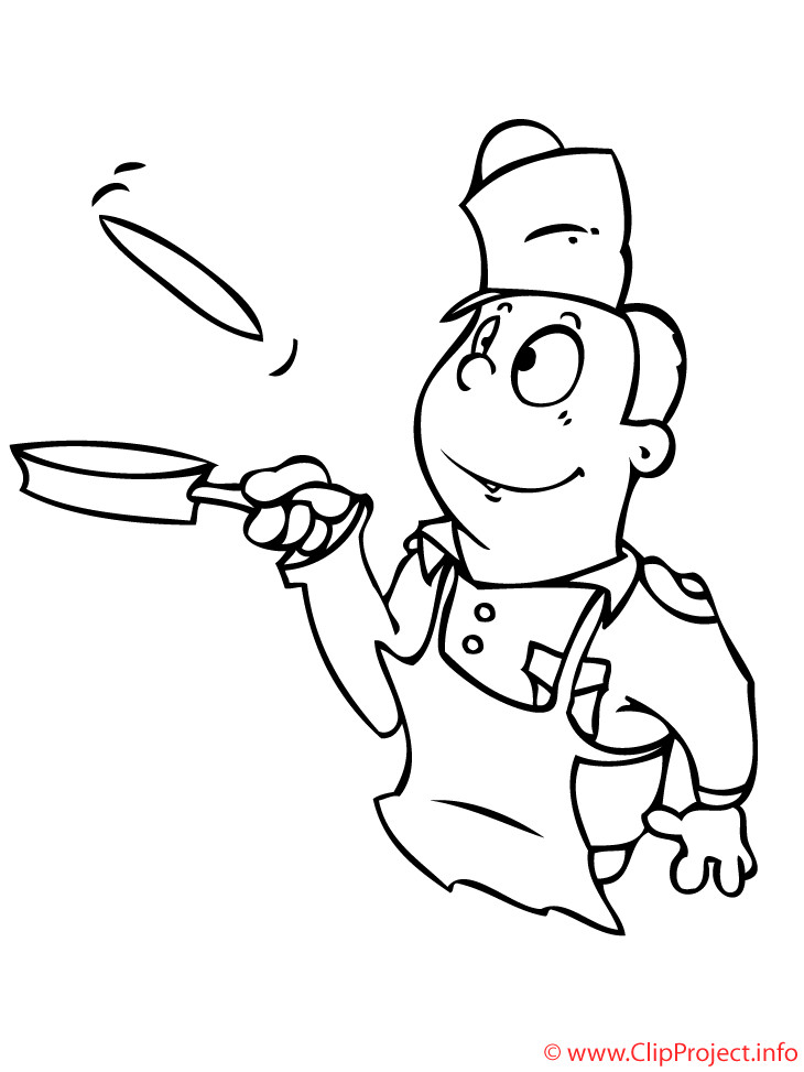 Kostenlose Malvorlagen Für Kinder
 Koch Cartoon Malvorlage kostenlose Malvorlagen fuer Kinder