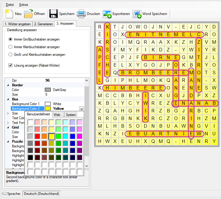 Kreuzworträtsel Hochzeit
 Puzzle Generator Eigene Kreuzworträtsel und