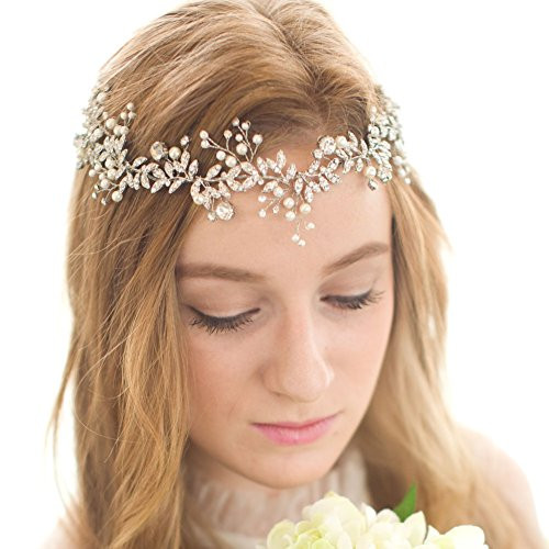 Kristall Hochzeit
 Handgefertigt Kristall Strass Hochzeit Head Band