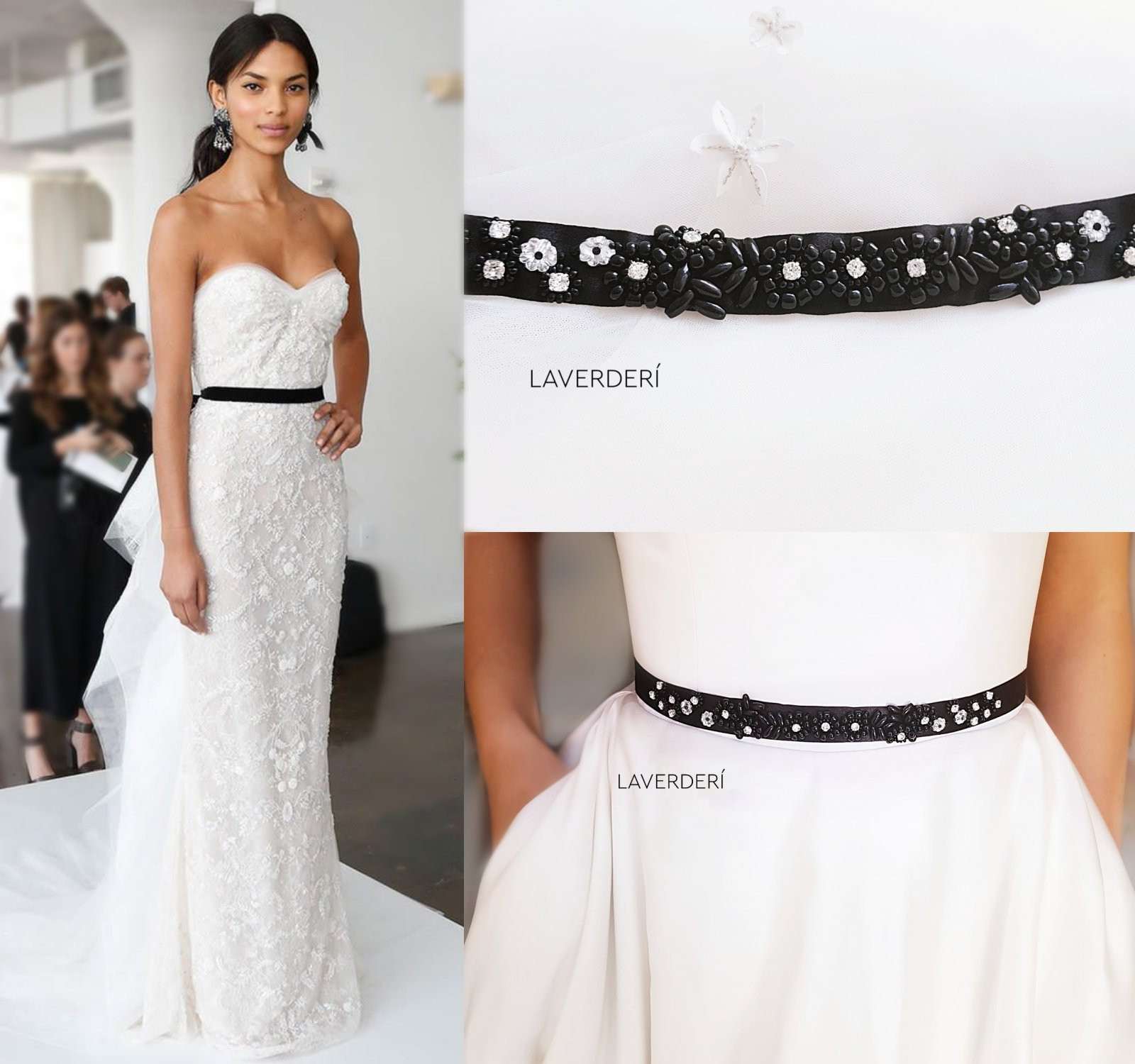 Kristallene Hochzeit
 Schwarze Brautgürtel mit Swarovski Kristallen Hochzeit