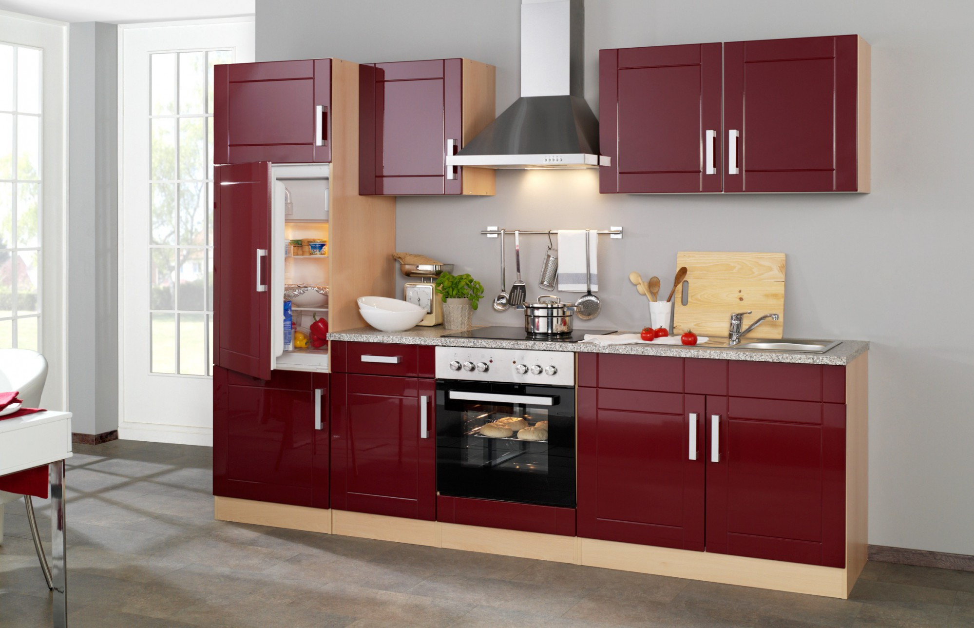Küche Mit E Geräten Günstig
 Küchenzeile VAREL Küche mit E Geräten Breite 270 cm