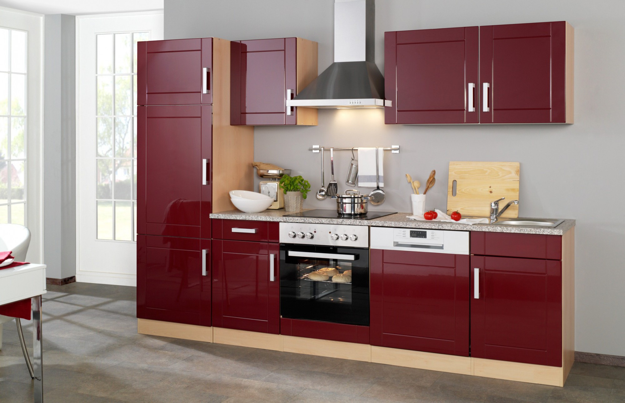 Küche Mit E Geräten
 Küchenzeile VAREL Küche mit E Geräten Breite 280 cm