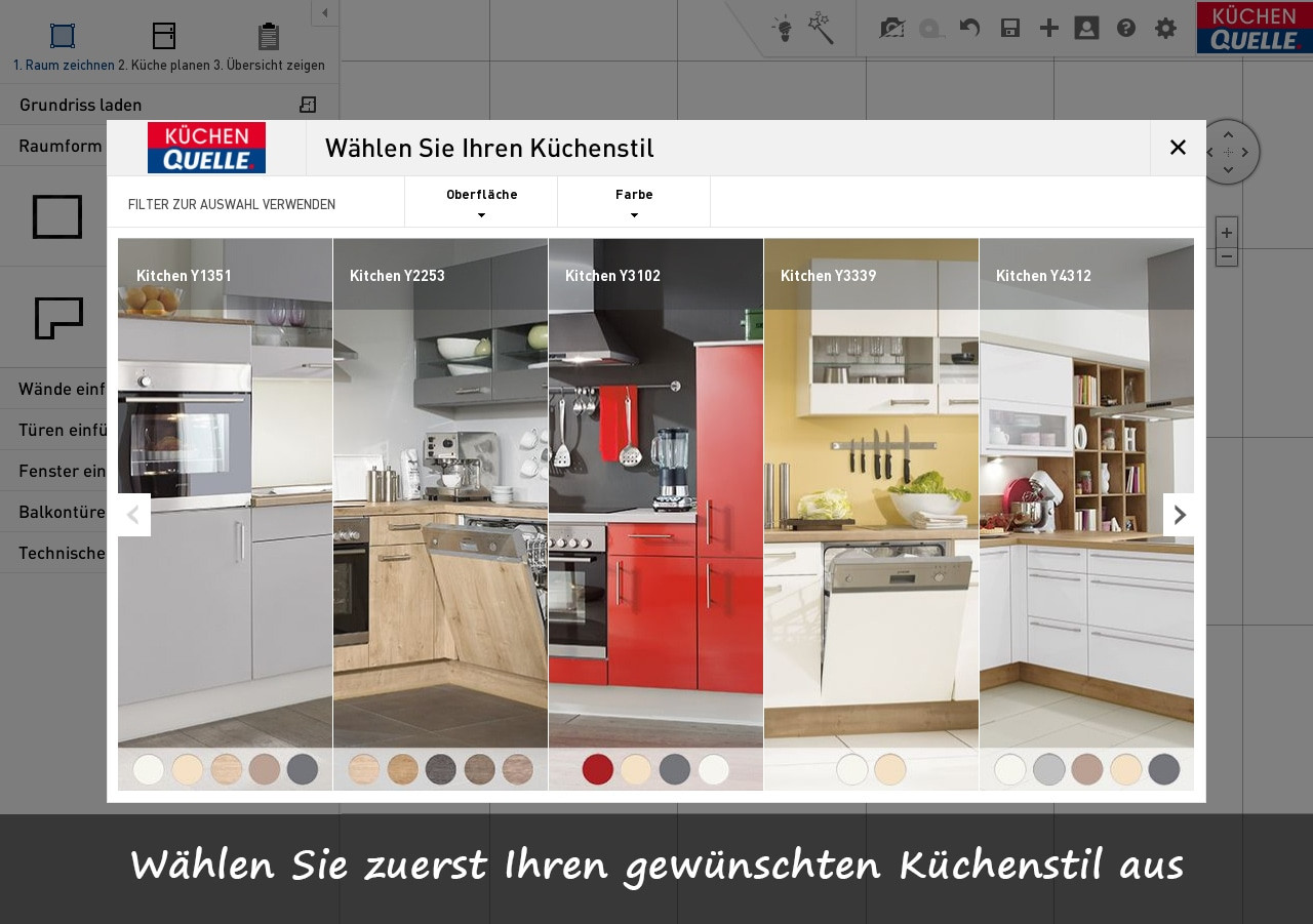Küche Online Planen
 Küche online planen mit 3D Küchenplaner von Küchen Quelle