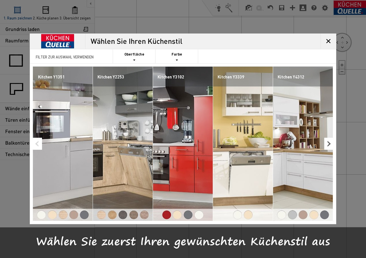 Küche Planen Online
 Küche online planen mit 3D Küchenplaner von Küchen Quelle