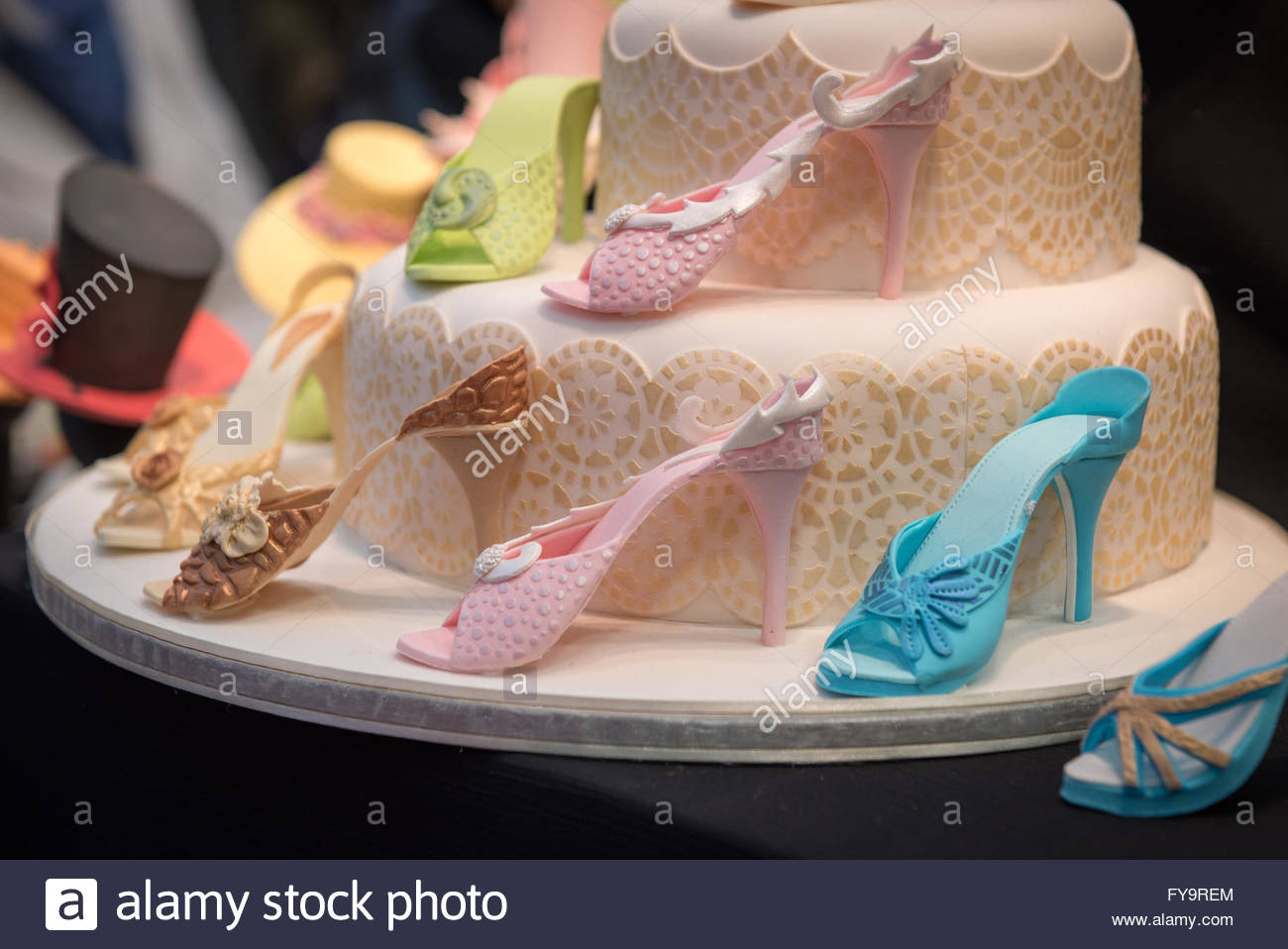 Kuchen Dekorieren
 Essbare hochhackige Schuhe Geburtstag Kuchen Dekor Kuchen