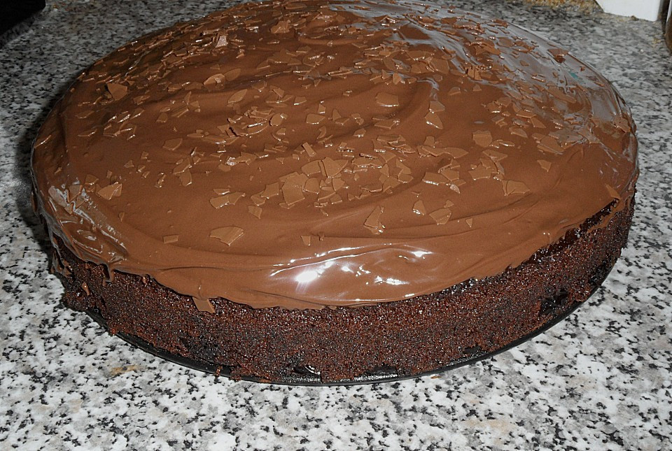 Kuchen Einfach
 Schneller Kirsch Nougat Kuchen von marion29