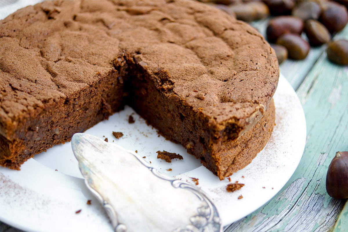 Kuchen Glutenfrei
 Maronen Schokoladen Kuchen ohne Mehl Rezept