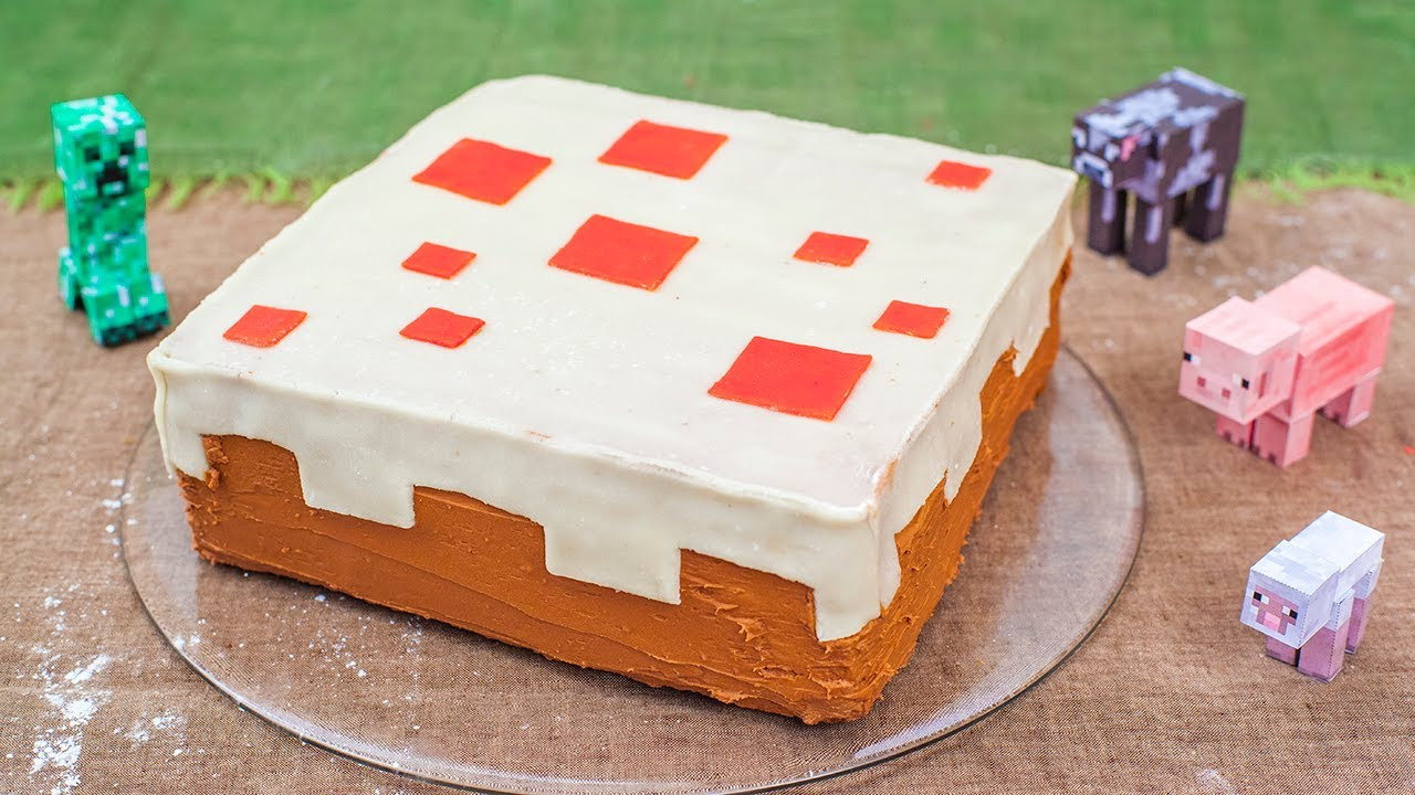 Kuchen Minecraft
 Rezept Minecraft Kuchen für den Kindergeburtstag