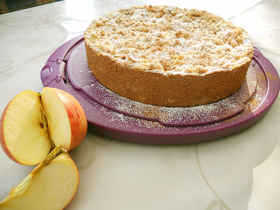 Kuchen Mit Apfelmus
 Apfelmus Vanillepudding Kuchen Rezept mit Bild