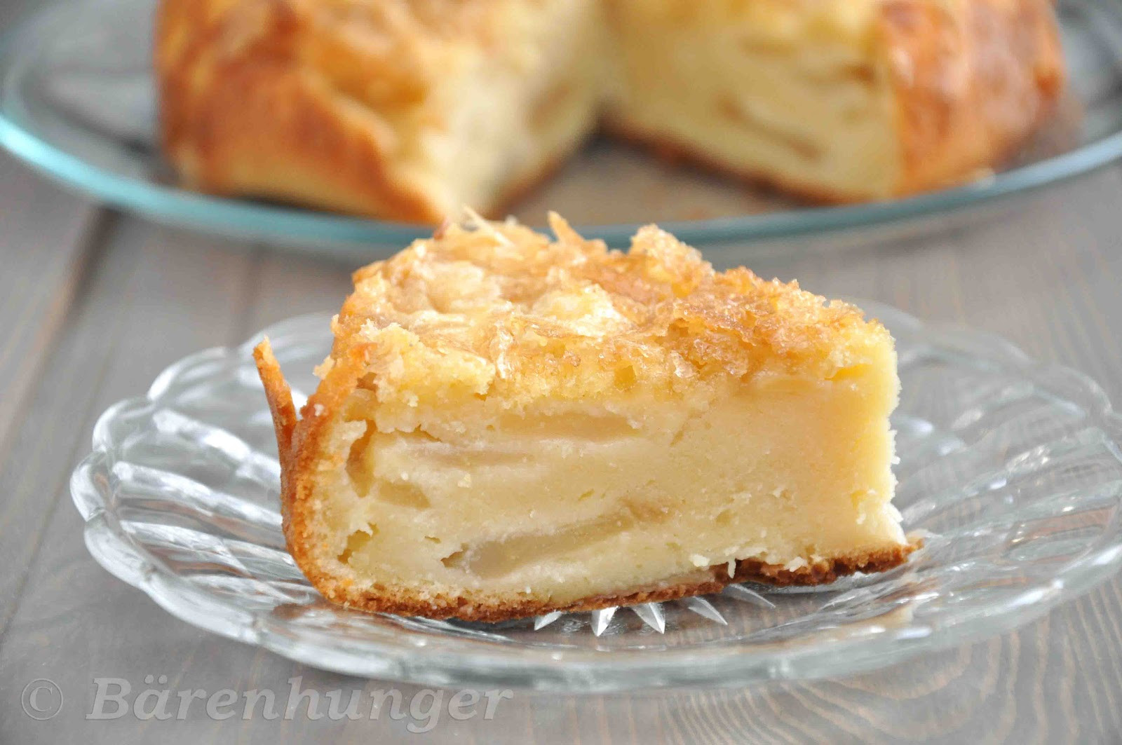 Kuchen Mit Joghurt
 Bärenhunger Apfel Joghurt Kuchen mit Zuckerkruste