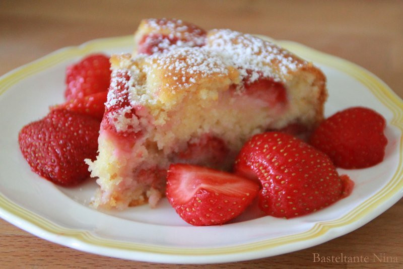 Kuchen Mit Joghurt
 Basteltante Nina Erdbeer Joghurt Kuchen