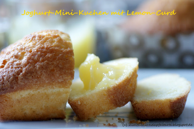 Kuchen Mit Lemon Curd
 Joghurt Mini Kuchen mit Lemon Curd Zimtkeks und Apfeltarte