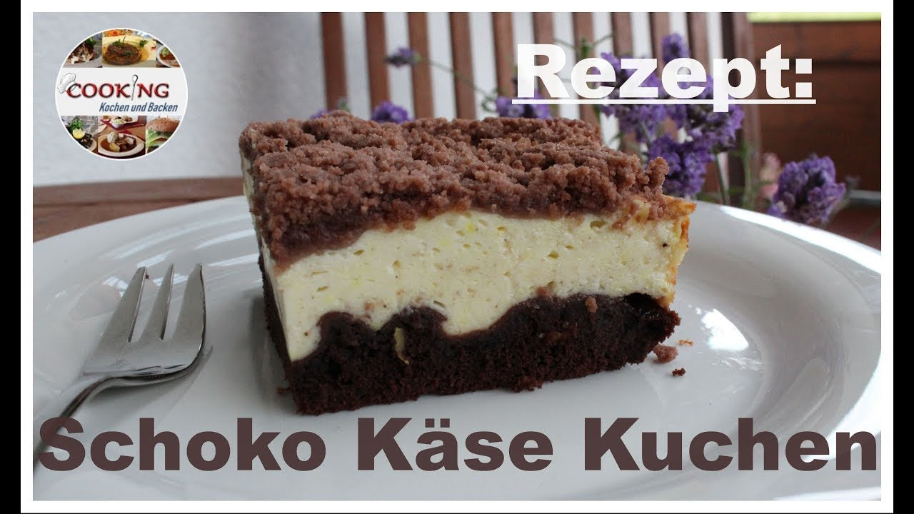 Kuchen Mit Quark
 Schoko Käse Kuchen mit Vanillepudding und Quark