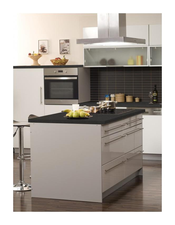 Küchenblock Ohne Geräte
 Küche MEBASA Küchenzeile Küchenblock Insel Weiß 340 cm