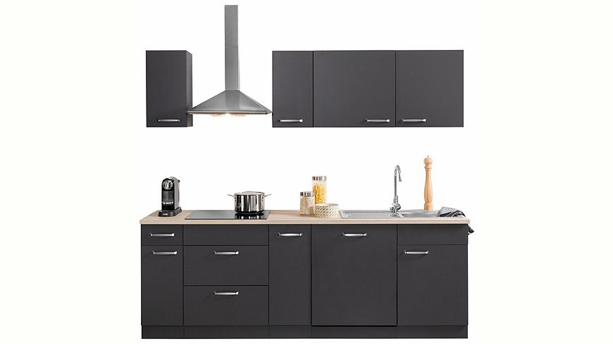 Küchenzeile Mit E Geräten Günstig
 Küchen Küchenzeile mit E Geräten Basel Breite 230 cm