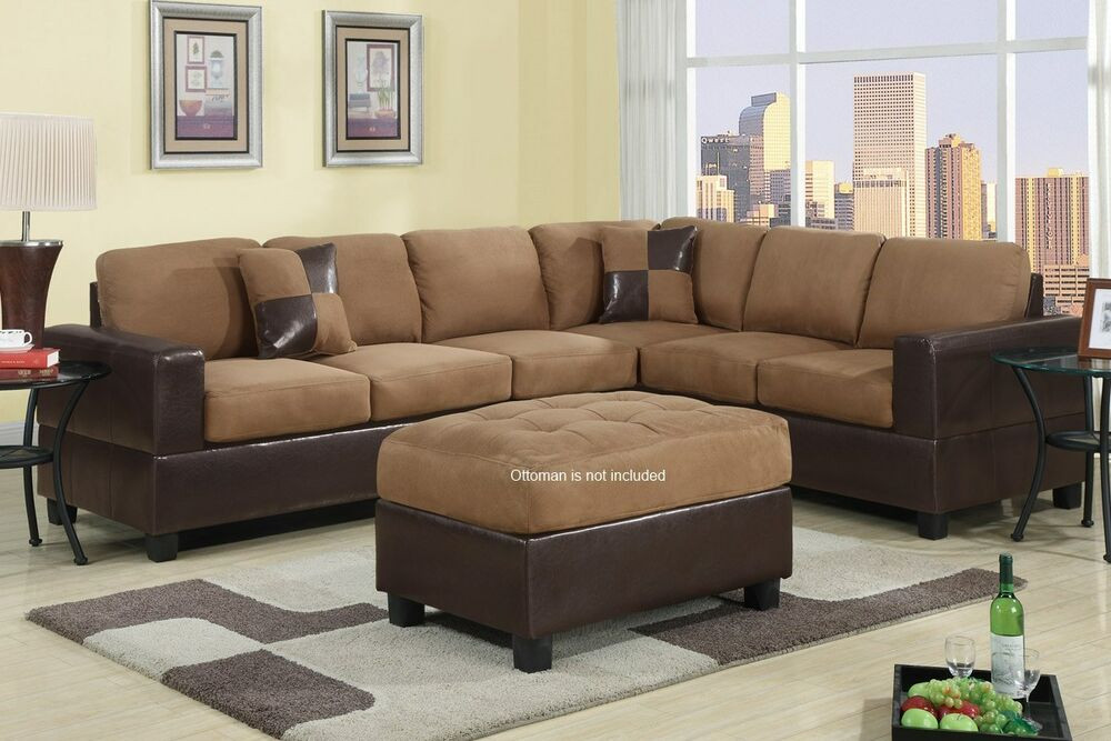 L Sofa
 Sectional Sofa Couch L Shape Set Chair Bobkona Trenton