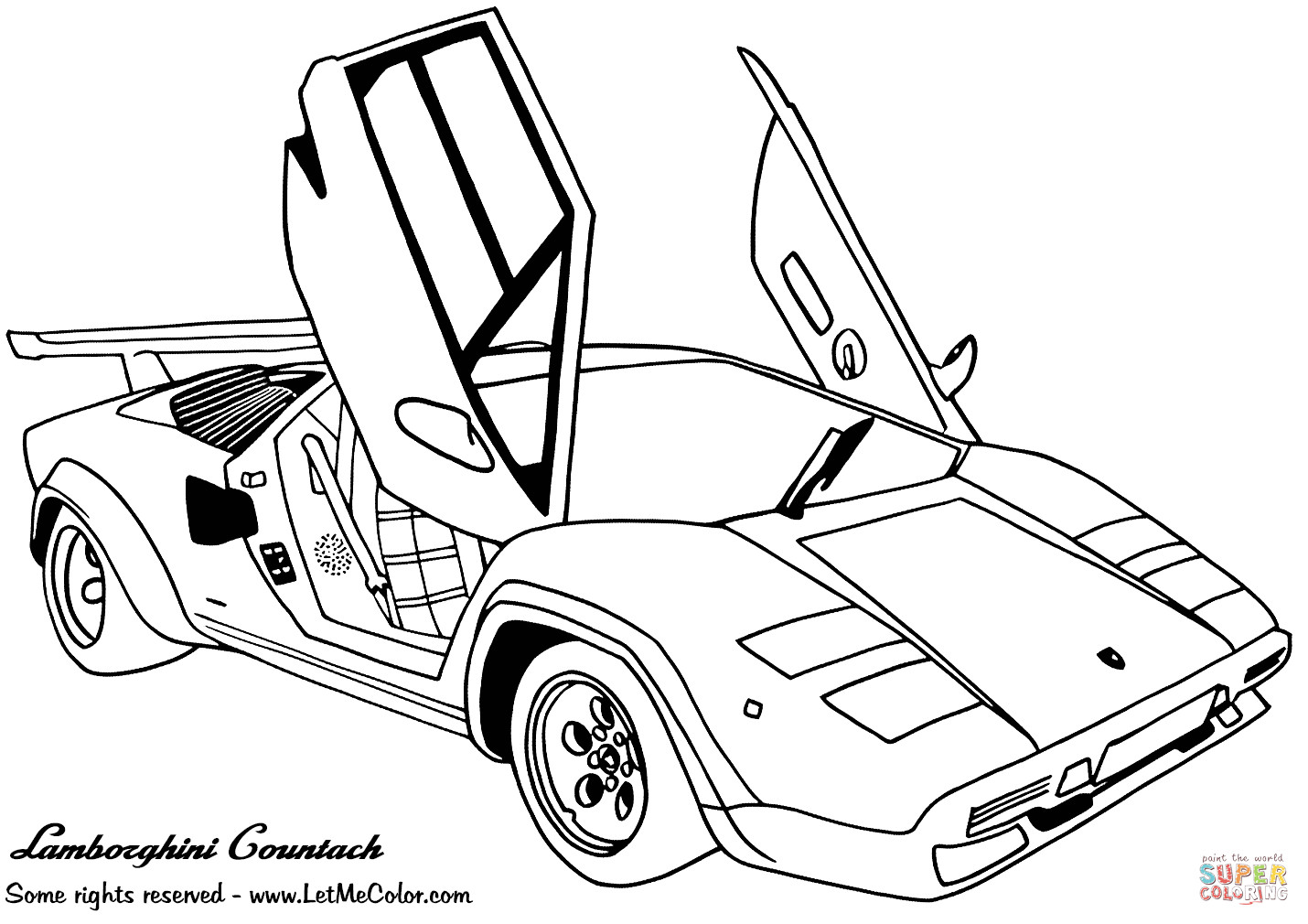 Lamborghini Aventador Ausmalbilder
 Ausmalbild Lamborghini Countach