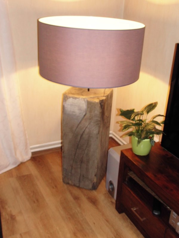 Lampe Holzbalken
 XXL Holzbalken Lampe